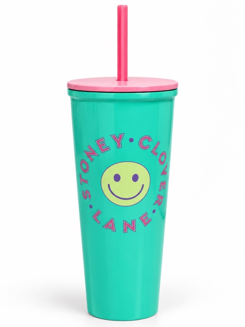 Stoney Clover Lane x Target Smiley Face Tumbler 24.7 oz Teal Pink 2022
